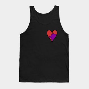 My Small Purple Pig Valentine Tank Top